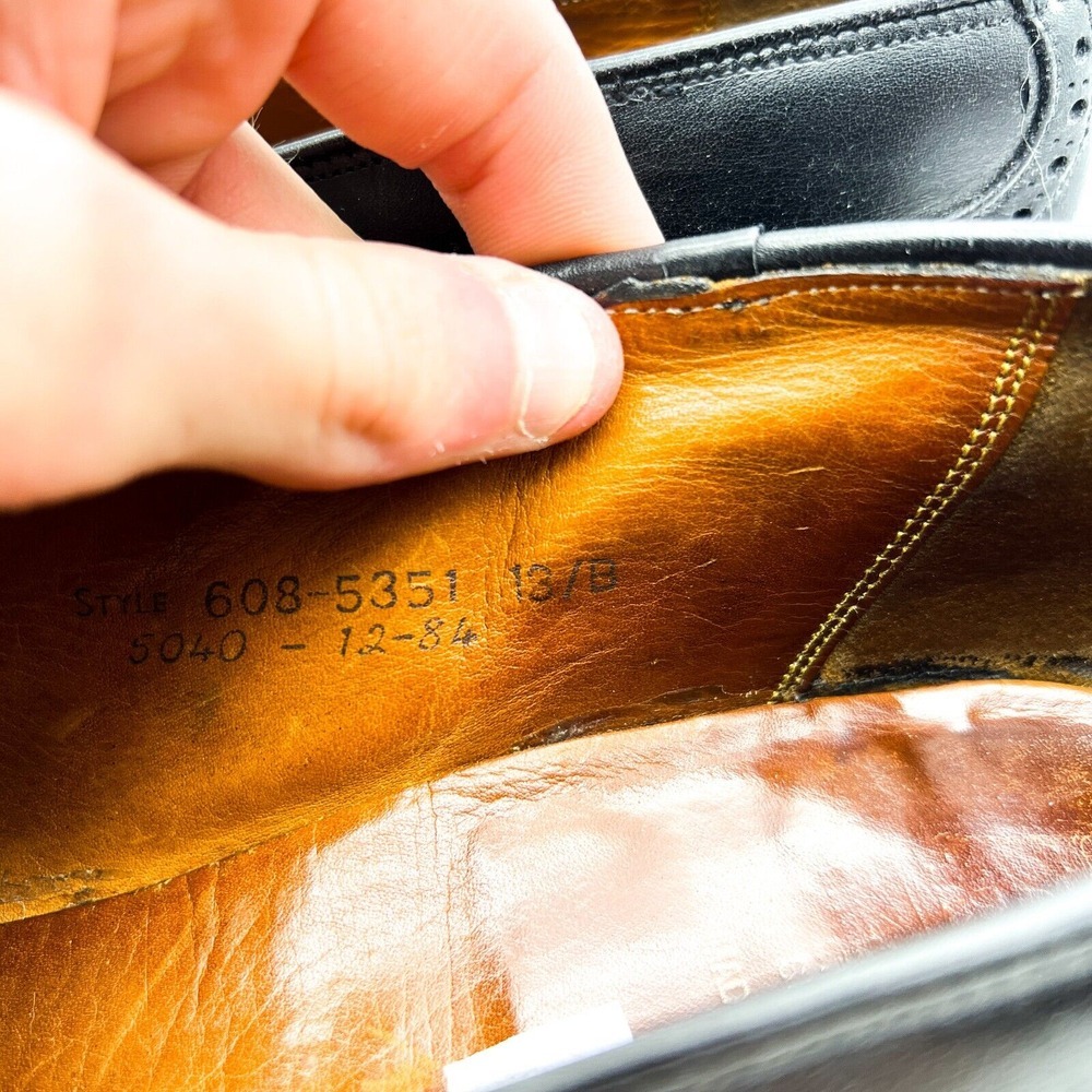 Grenson Bench Made English Leather Black Tassel Loafers Men's 13 B - Picture 9 of 16